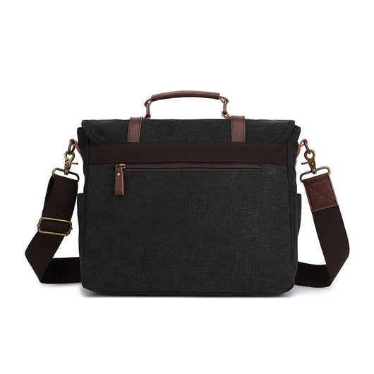 Bolsa de Lona Retro para Hombre - Bandolera de Estilo Vintage - Image 3