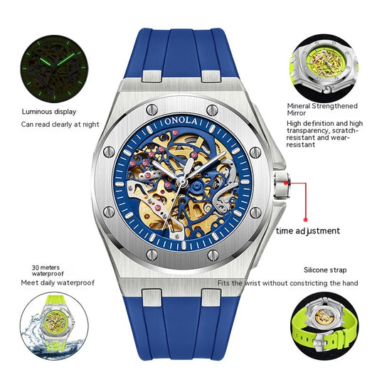 Reloj Mecánico Automático Impermeable con Esfera Luminosa - Image 5