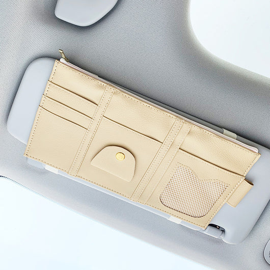 Organizador de Visera para Auto con Funda de Cuero Premium - Image 19