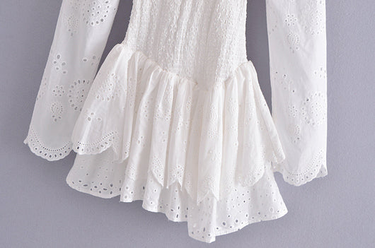 Vestido Largo con Bordados Manga Larga para Mujer - Image 19
