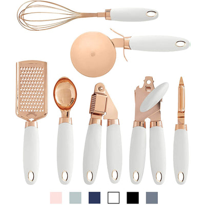 Juego de 7 Utensilios de Cocina en Acero Inoxidable Premium