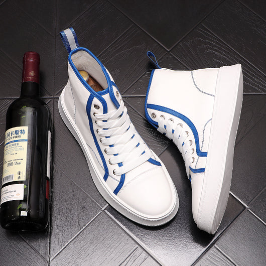 Zapatillas Altas Blancas para Hombre - Estilo Urban Ins - Image 9