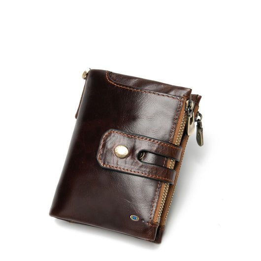 Billetera Retro de Cuero con Protección Anti-pérdida para Múltiples Tarjetas - Image 8