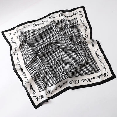 Pañuelo Vintage Cuadros Pájaros para Cuello - Diseño Clásico - Image 16