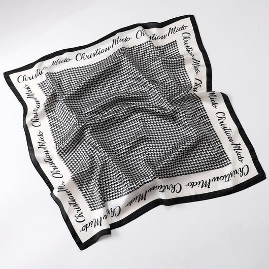Pañuelo Vintage Cuadros Pájaros para Cuello - Diseño Clásico - Image 16