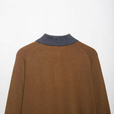 Polo Jacquard Diamante Otoño con Cuello Clásico - Image 4