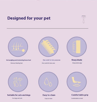 Peine Deslanador Multifuncional para Perros y Gatos - Image 13