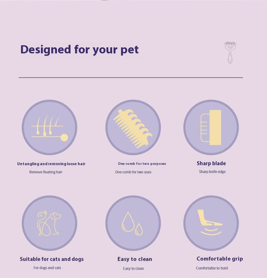Peine Deslanador Multifuncional para Perros y Gatos - Image 13