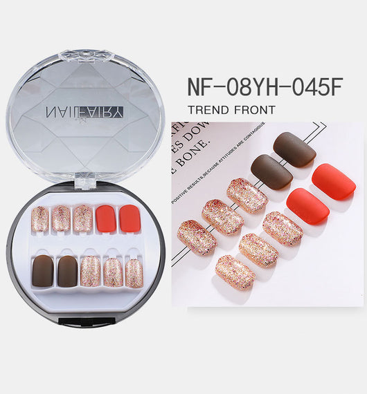 Uñas Postizas Coreanas Removibles Waterproof - Set 30 Piezas Manicura Instantánea - Image 52