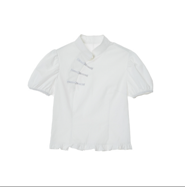 Blusa de Encaje con Mangas Abullonadas - Image 5