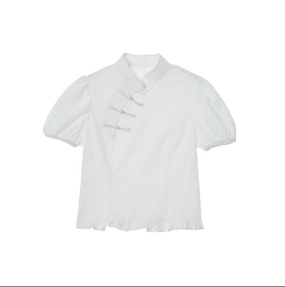 Blusa de Encaje con Mangas Abullonadas - Image 5