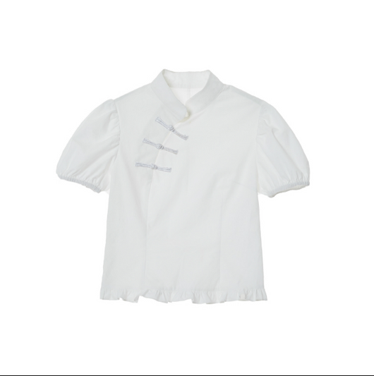 Blusa de Encaje con Mangas Abullonadas - Image 5