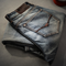 Pantalones Vaqueros Clásicos Gris Claro Efecto Desgastado Retro
