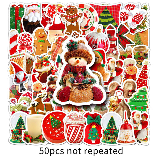 Vaso Navideño Reutilizable con Stickers Decorativos Impermeables - Image 5