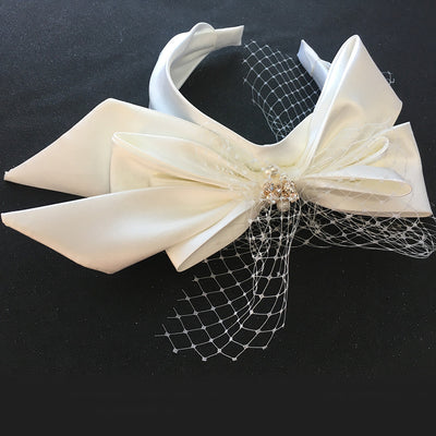 Diadema Satinada para Novia - Complemento Elegante para Boda - Image 2