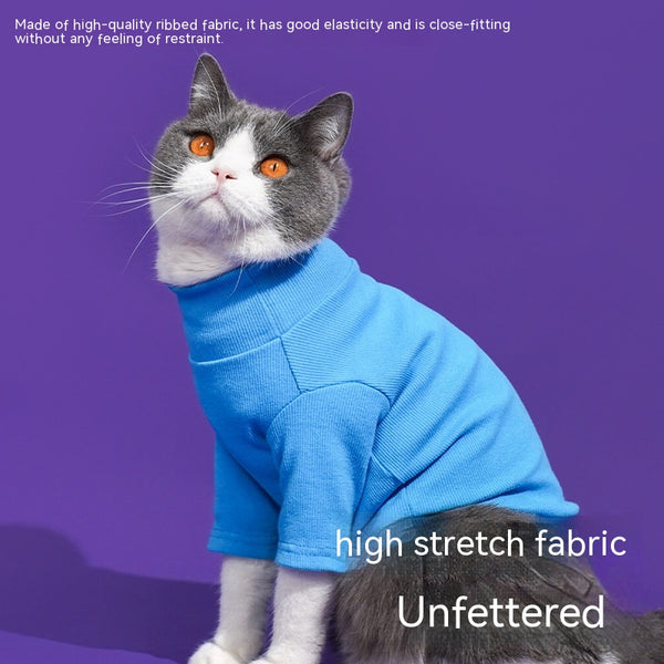 Suéter Térmico para Gatos con Cuello Alto