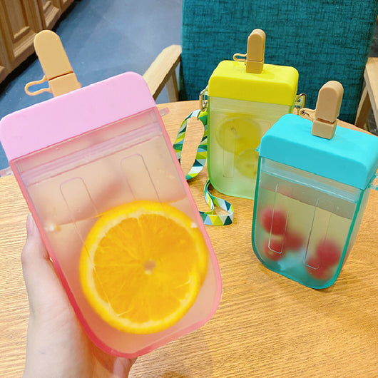 Vaso Infantil de Verano con Popote Portátil