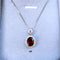 Natural Burgundy Gemstone Mozambique Garnet Pendant Female 4 Estilo