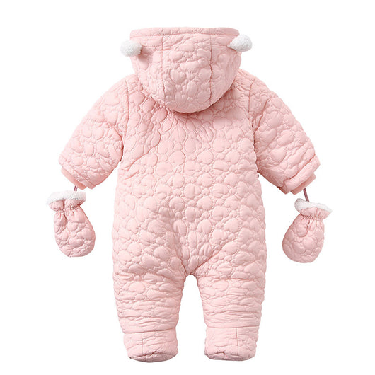 Mameluco Bebé con Capucha Orejas Terciopelo Love - Image 6