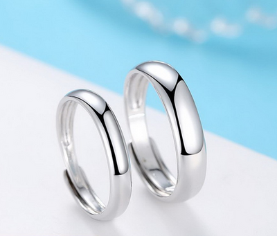 Anillo de Plata Liso y Brillante para Hombre - Image 13