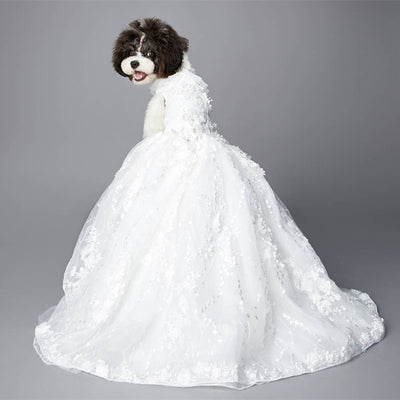 Vestido de Novia con Cola Bordada de Lujo - Image 10