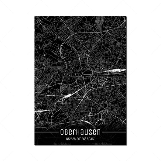 Cuadro Decorativo Mapa Líneas Negras - Lienzo Moderno para Pared - Image 23