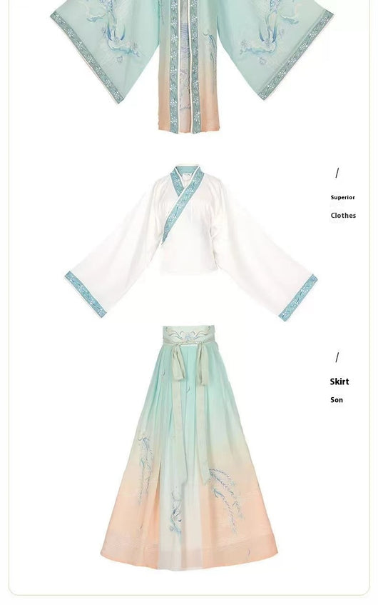 Vestido Ruqun Cruzado Ajustado a la Cintura - Estilo Hada para Primavera y Verano - Image 14