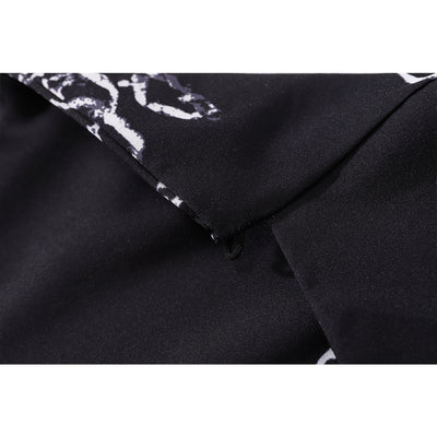 Camisa Suelta Estampada de Manga Corta Unisex - Image 5
