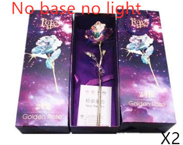 Conjunto de Rosas Doradas Luminosas 24K - Image 22