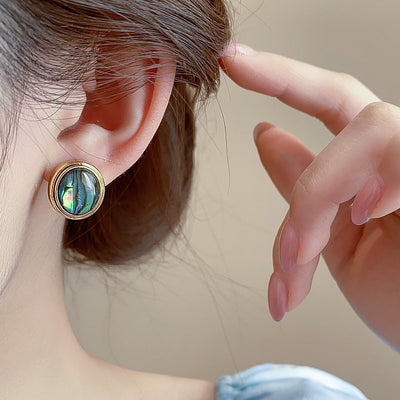 Aretes de Aguja de Plata Dorada con Fritilaria - Image 9