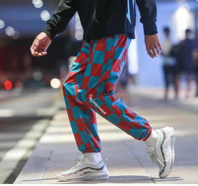 Pantalones Overol Hombre Lattice Nuthink - Estilo Harajuku Suelto con Múltiples Bolsillos - Image 4