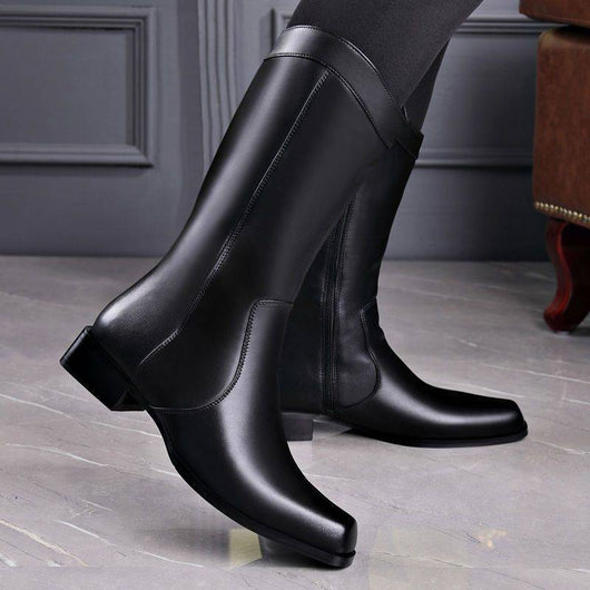 Botas Ejecutivas de Cuero con Punta Afilada para Hombre - Image 3