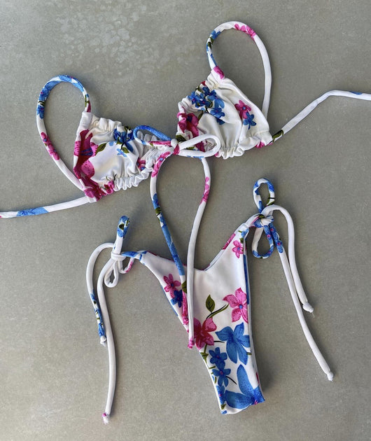 Bikini Deportivo de Tiras Ajustables en Color Sólido - Image 54