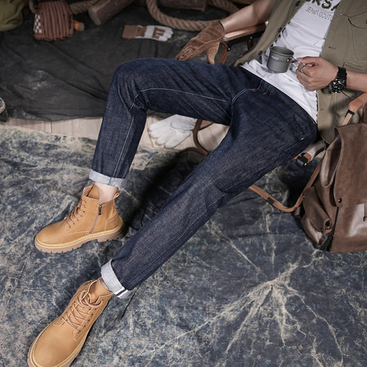Pantalones Vaqueros Slim Rectos Clásicos para Hombre - Image 3
