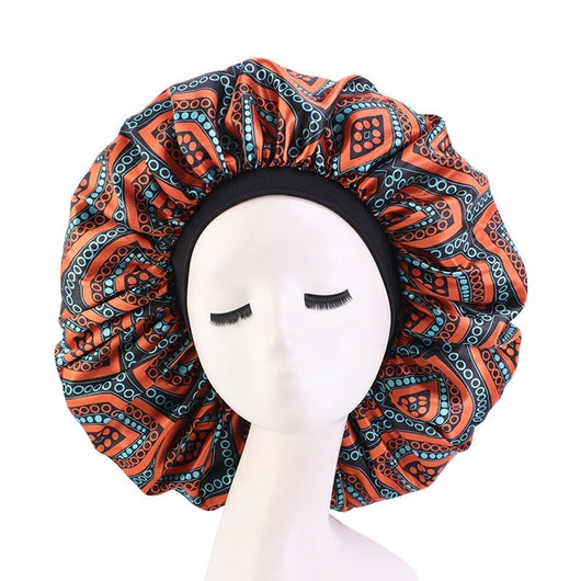 Sombrero Redondo Estampado de Satén con Elasticidad para Mujer - Image 20
