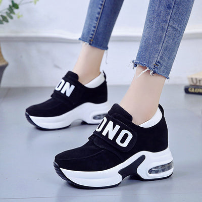 Zapatillas Plataforma Estilo Coreano con Velcro y Suela Gruesa para Estudiantes - Image 12
