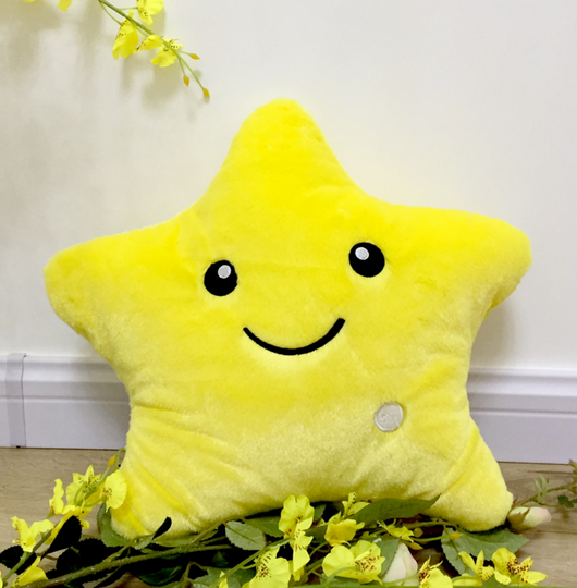 Almohada Luminosa Infantil 34CM con Diseño de Estrellas LED y Luz Colorida - Image 18