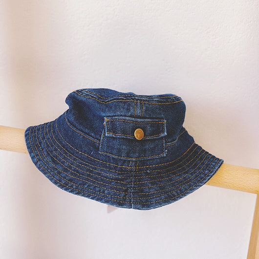 Gorra Denim Infantil con Bolsillos para Primavera y Otoño - Image 8