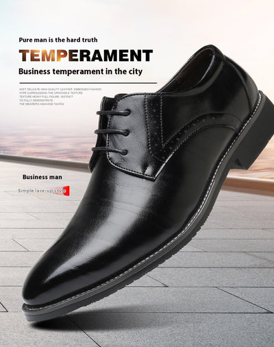 Zapatos de Cuero Británicos Talla Grande para Hombre - Image 15