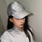 Gorra Tipo Visera con Bordado en Plata