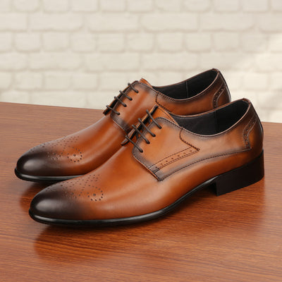 Zapatos Formales de Cuero para Hombre con Tallado Artesanal - Image 4
