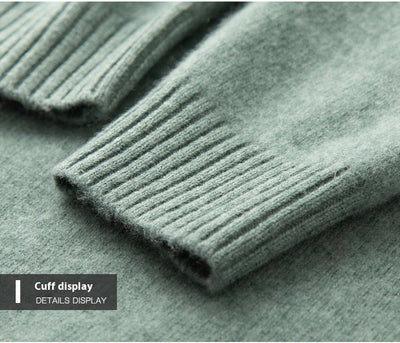 Suéter de Cachemira Jacquard para Hombre - Tejido Grueso y Cálido - Image 13