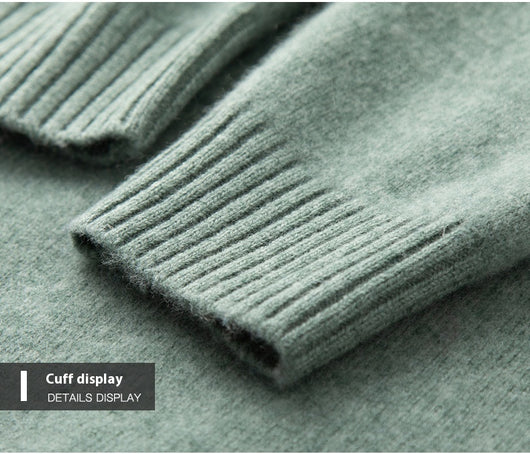 Suéter de Cachemira Jacquard para Hombre - Tejido Grueso y Cálido - Image 13