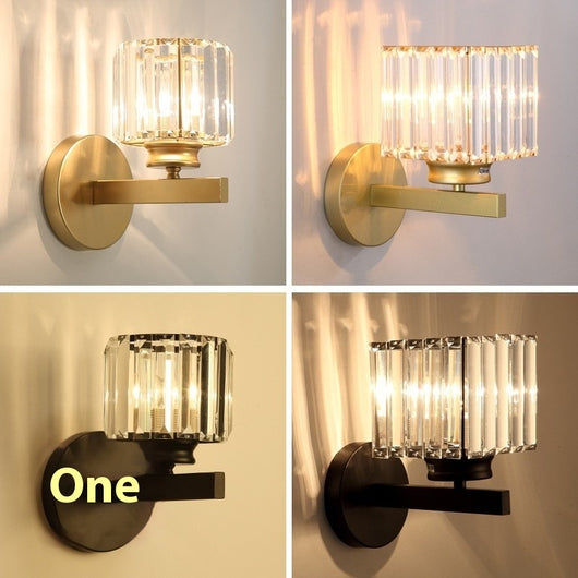 Lámpara de Pared Cristal Americano Diseño Postmoderno para Sala - Image 15