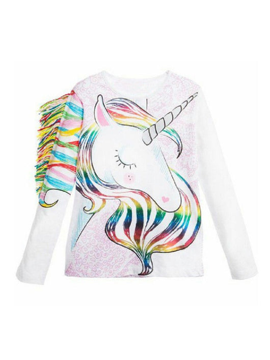 Camiseta Infantil Estampado Caballo 3D - Moda Europea Tendencia