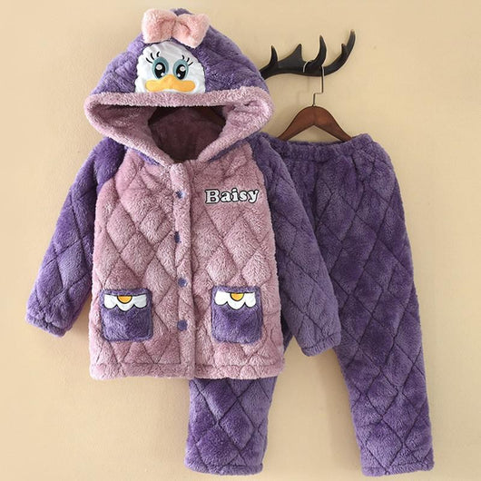 Pijama Infantil Franela Acolchada Triple Capa con Forro de Terciopelo - Image 2