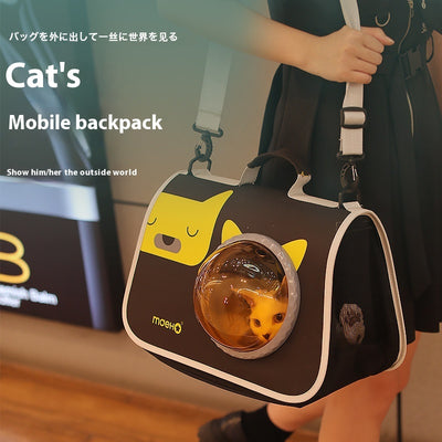 Mochila Transportadora Transparente para Gatos - Cápsula Espacial de Viaje - Image 2