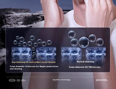 Limpiador Facial Antibacterial Regulador de Grasa y Eliminador de Puntos Negros para Hombres - Image 26