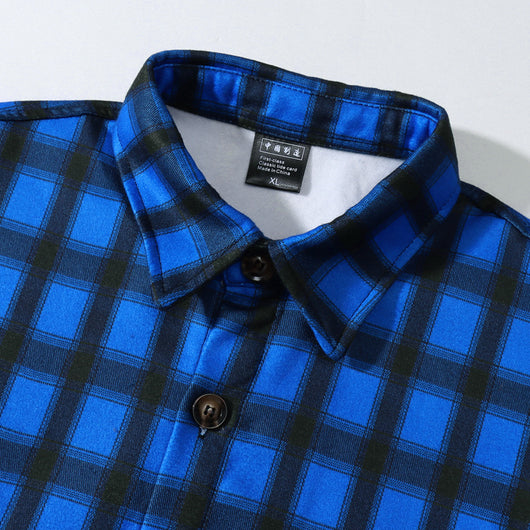 Camisa Casual de Franela a Cuadros Estilo Hong Kong con Forro Térmico - Image 22