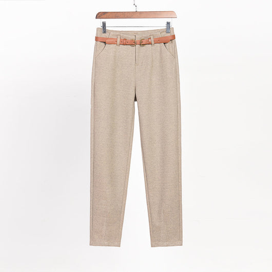 Pantalones Harem Cómodos con Forro Polar para Otoño e Invierno - Image 4